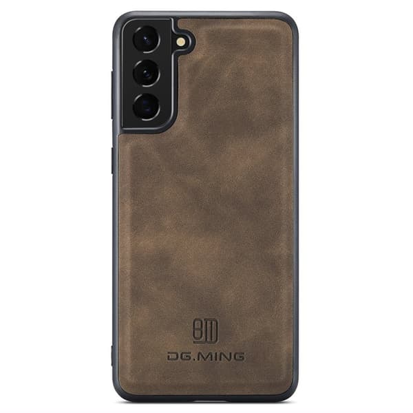 DG.MING Mobilskal till Samsung Galaxy S24 PU Läder Coated - Brun