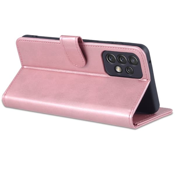AZNS Samsung Galaxy A73 Plånboksfodral Konstläder - Roséguld