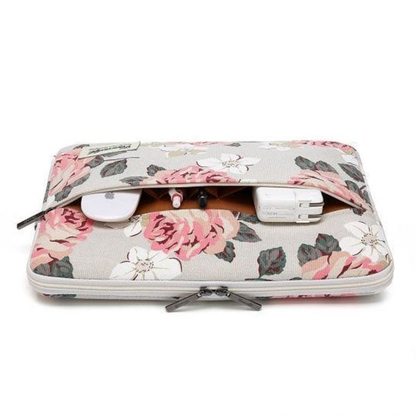 CANVASLIFE Computer sleeve Laptop 13-14 - Hvid Rose White