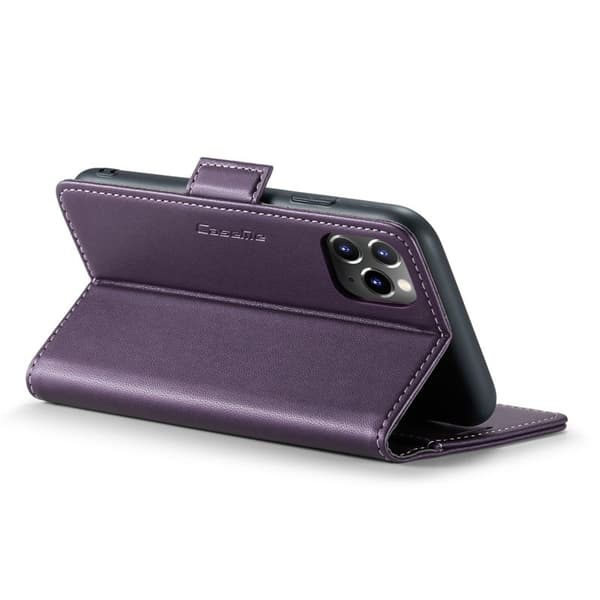 CASEME Plånboksfodral Konstläder för iPhone 11 Pro Max - Lila
