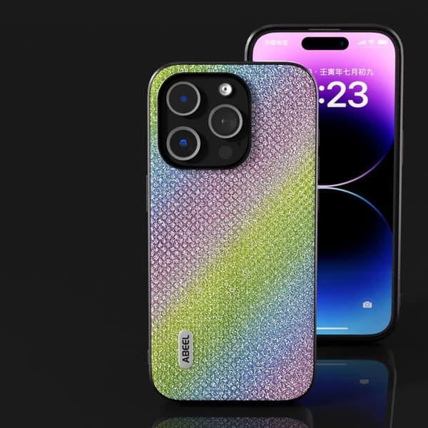 ABEEL Mobilskal till iPhone 14 Pro Max Shockproof PU Läder Flerfärgad