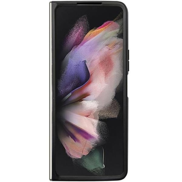 Guess Galaxy Z Fold 5 Mobilskal Læder 4G Triangle Strass - Sort Black