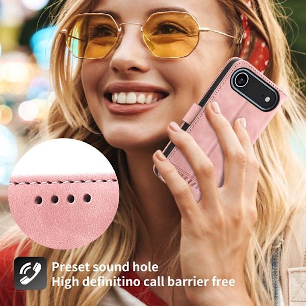 DIERFENG DF-03 Plånboksfodral för iPhone Air Konstläder - Rosa