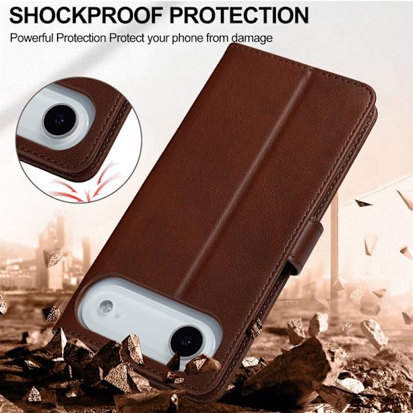 LC.IMEEKE iPhone Air Plånboksfodral Konstläder - Brun