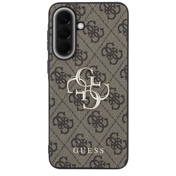 Guess Mobilskal För Galaxy A37 5G Läder 4G Metal Logo - Rosa