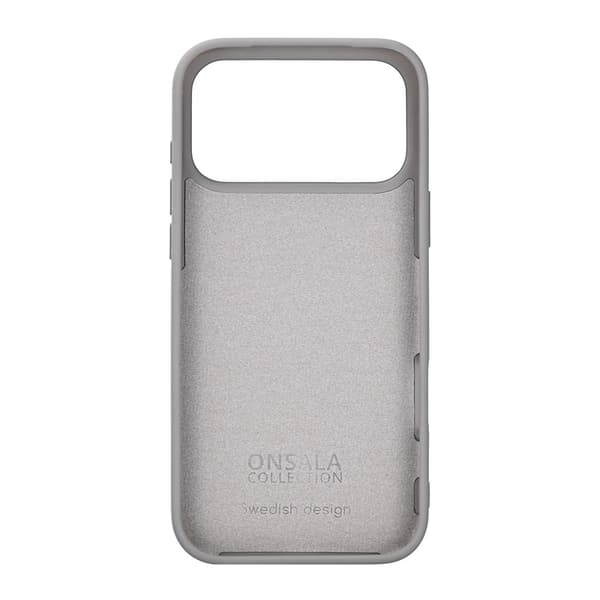 ONSALA Telefontaske til iPhone 17 Pro Max med Silikone Feel - Beton Grå