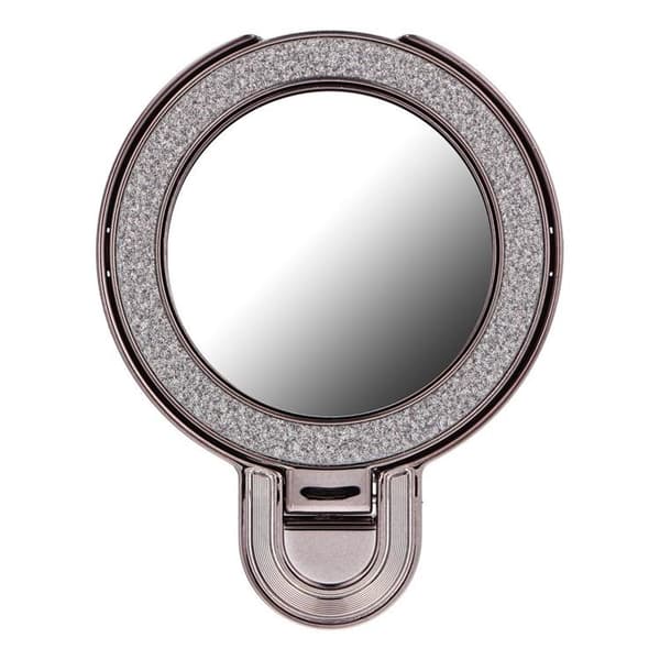 Mobiltelefonstativ CIRCLE MIRROR Stick-on - Sort Svart