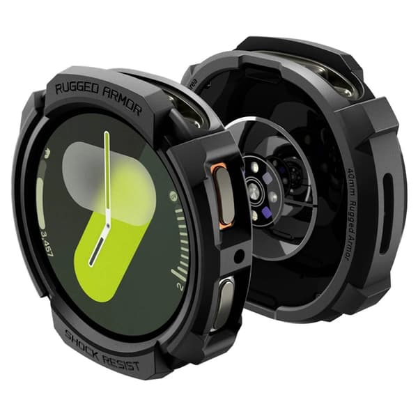 Spigen Galaxy Watch 8 (40mm) Etui Rugged Armor - Sort Svart