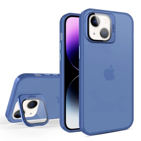 iPhone 15 Mobil Cover Hybrid - Blå