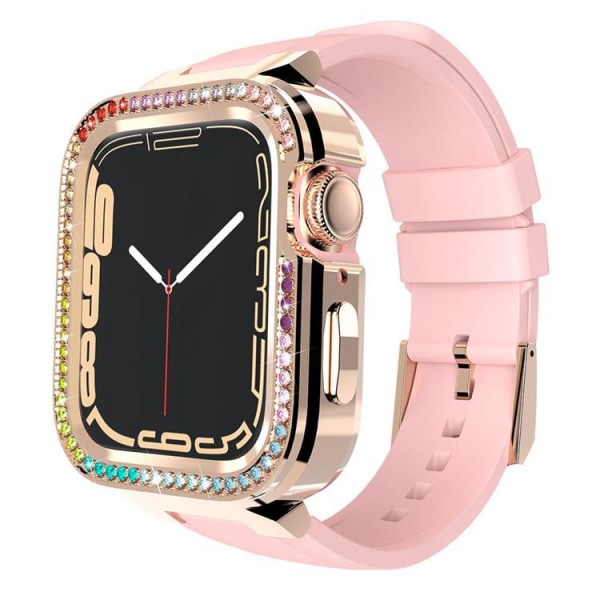 Kingxbar Apple Watch 7/6/5/4/3/2/SE (41/40/38mm) Armband Starry Strap - Rosa