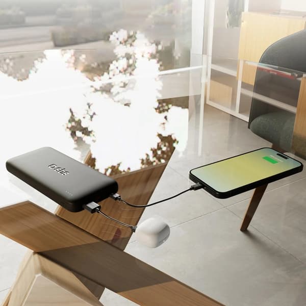 SBS Powerbank 10000mAh 10W USB-A - USB-C Infinity - Sort Svart