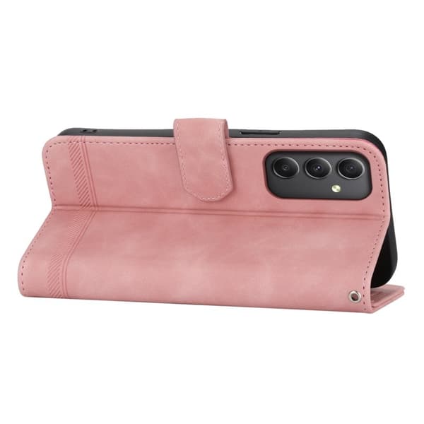 DIERFENG DF-03 Plånboksfodral Konstläder - Ställ - Samsung Galaxy A35 5G - Rosa