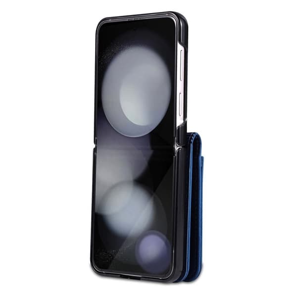 AZNS Samsung Galaxy Z Flip7 FE Plånboksfodral Konstläder - Blå