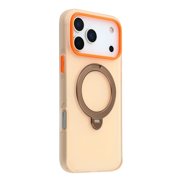 KIGC Mobilskal till iPhone 17 Pro Rotating Kickstand - Orange Orange