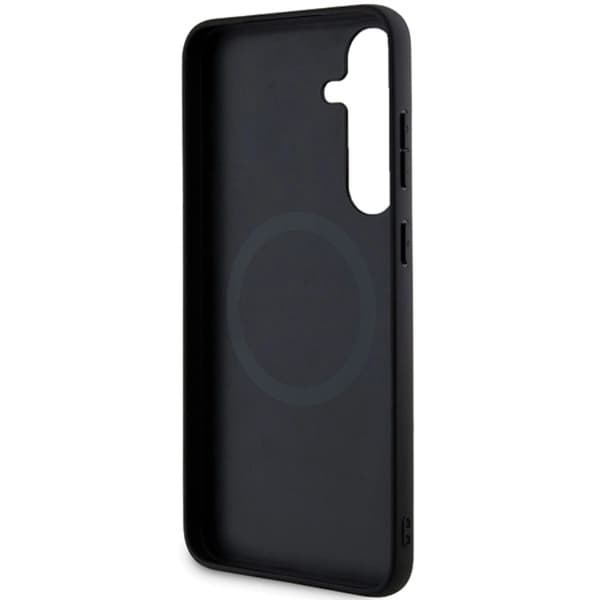Ferrari Telefontaske til Galaxy S24 Magsafe Hot Stamp V Lines - Sort Black