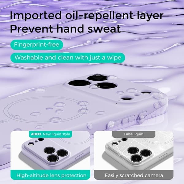 ABEEL Mobilskal till iPhone 17 Pro MagSafe Kompatibel Lila