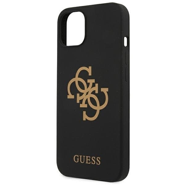 Guess Silicone 4G Logo Cover iPhone 13 mini - Sort Black