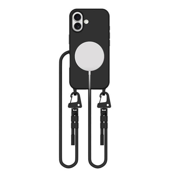 Tech-Protect iPhone 16 Mobiltelefon Halskæde Cover Magsafe Maghalskæde - Sort