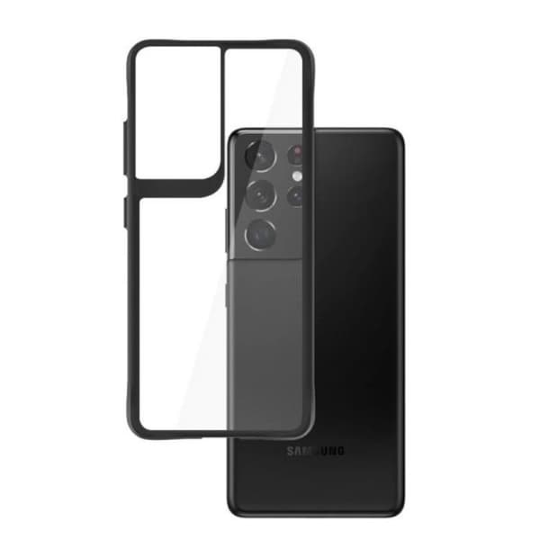 3MK Satin Armor Plus Skal Galaxy S22 Ultra - Transparent Black