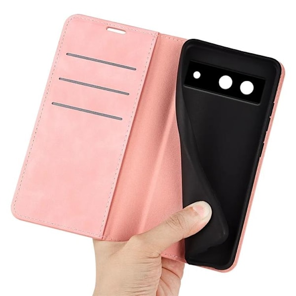 Google Pixel 8A Plånboksfodral - Rosa