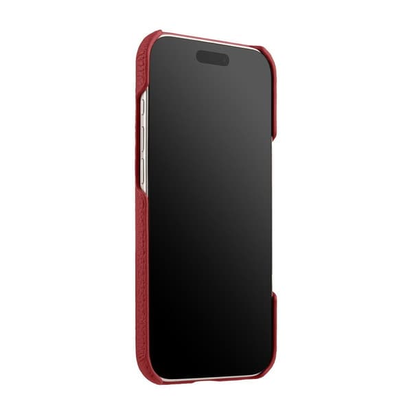 MELKCO Mobilskal till iPhone Air Äkta Läder PC Röd