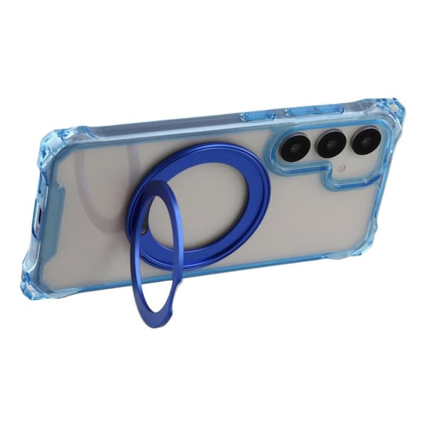 Mobilskal för Samsung Galaxy S26 Plus Magnetiskt Ring Kickstand TPU + PC - Blå