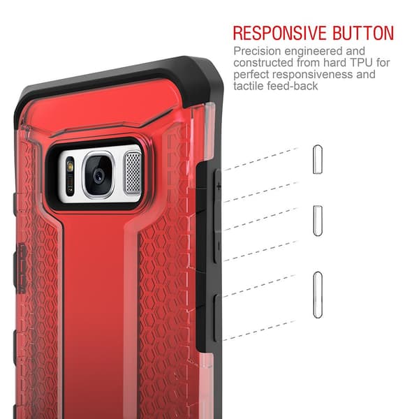 Itskins Octane -kuori Samsung Galaxy S8 Plus - Punainen Red