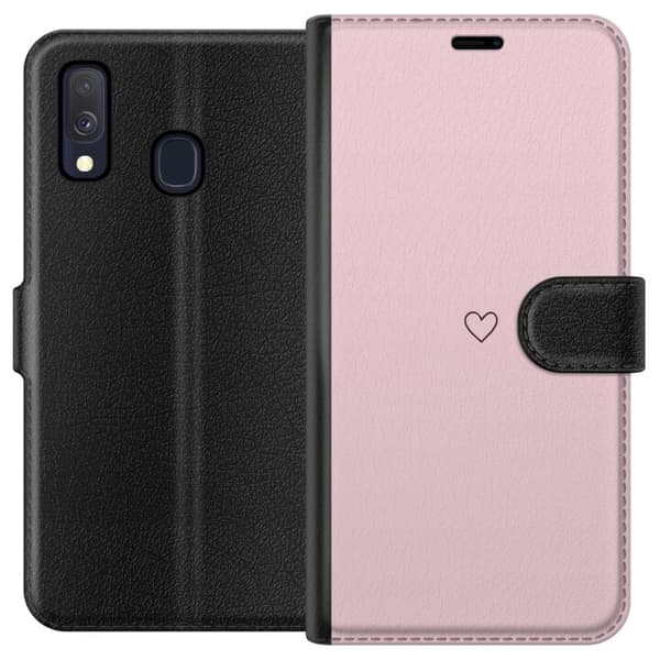Pungcover til Samsung Galaxy A40 med Lille Hjerte
