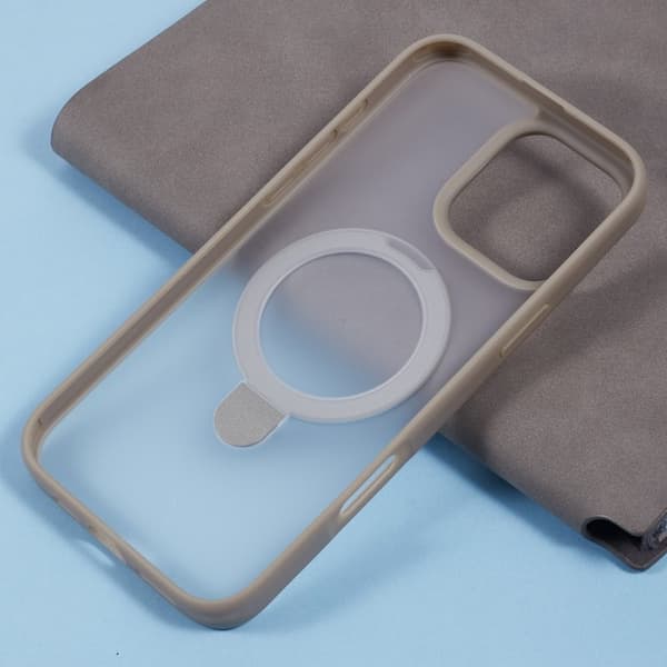 X-LEVEL PITHY STONE II Mobilskal till iPhone 16 Pro Magnetiskt Grå