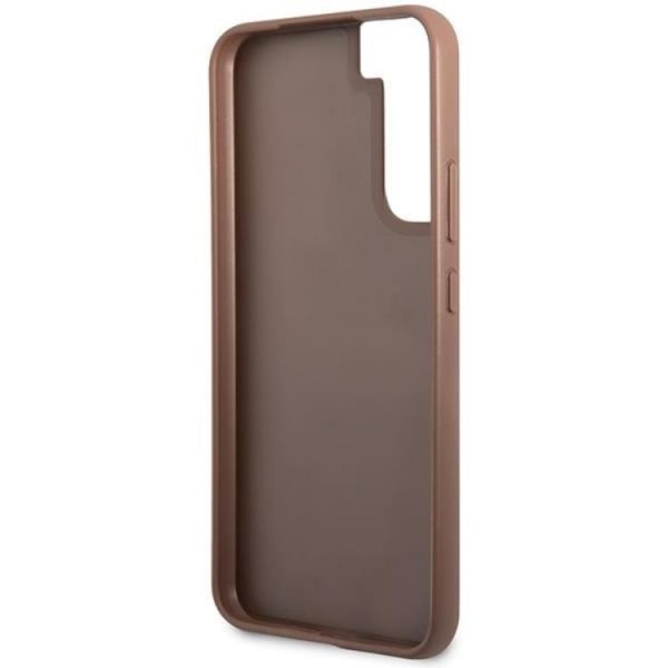 Guess Galaxy S23 Cover 4G Metal Gold Logo - Brun