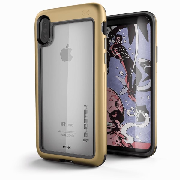 Ghostek Atmoic Slim Cover til Apple iPhone XS / X - Guld Yellow