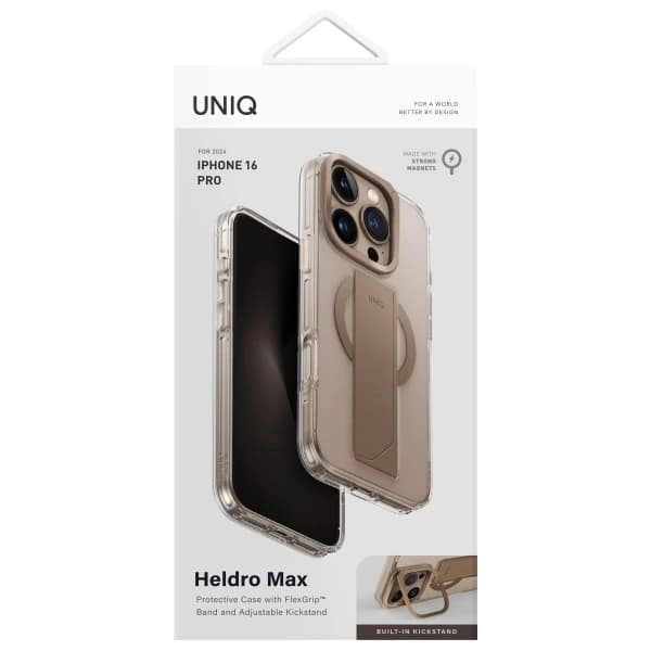 UNIQ Mobilskal till iPhone 16 Pro MagSafe Heldro Max - Guld Guld