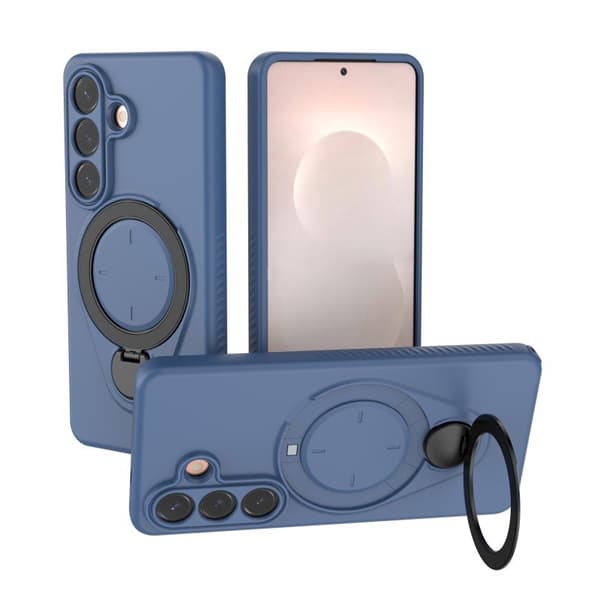 WANLONFENG Mobilskal för Samsung Galaxy S26 Plus Kickstand PC + TPU - Safir
