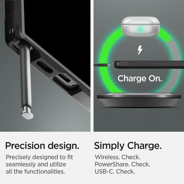 Spigen Galaxy S24 Ultra Mobilskal Tough Armor - Sort Svart
