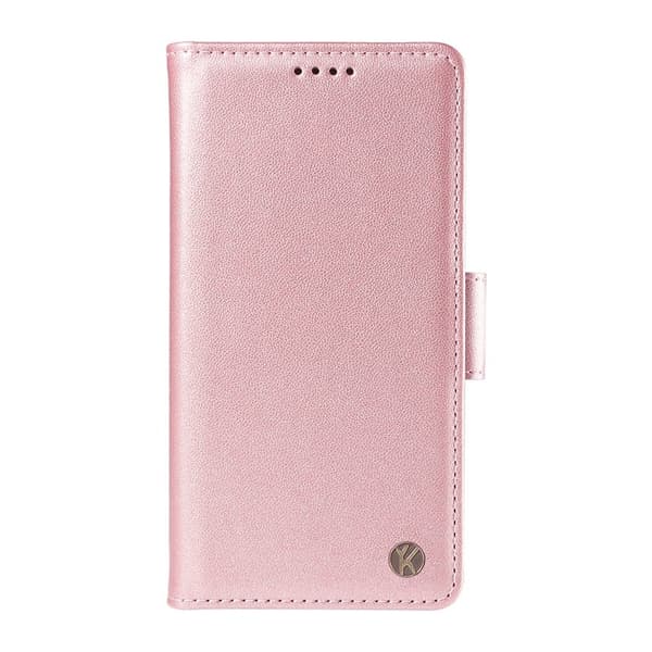 YIKATU Samsung Galaxy S26 Plus Plånboksfodral Konstläder Ställfunktion Roséguld