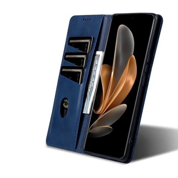 AZNS Xiaomi 14 Ultra Plånboksfodral Konstläder - Blå