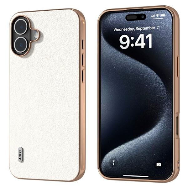 ABEEL Mobilskal till iPhone 16 Plus Electroplating Kantskydd Grå