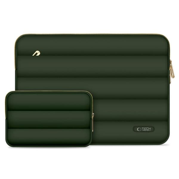 Tech-Protect Laptop 15-16" taske til bærbar computer Puffy - Armygrøn