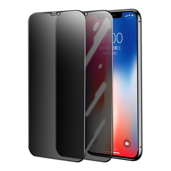 [2-PACK] Privacy Tempered Glass Näytönsuoja iPhone XS Max / 11 Pro M