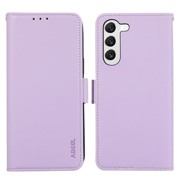 ABEEL Samsung Galaxy S23+ Plånboksfodral Soft Konstläder RFID Lila
