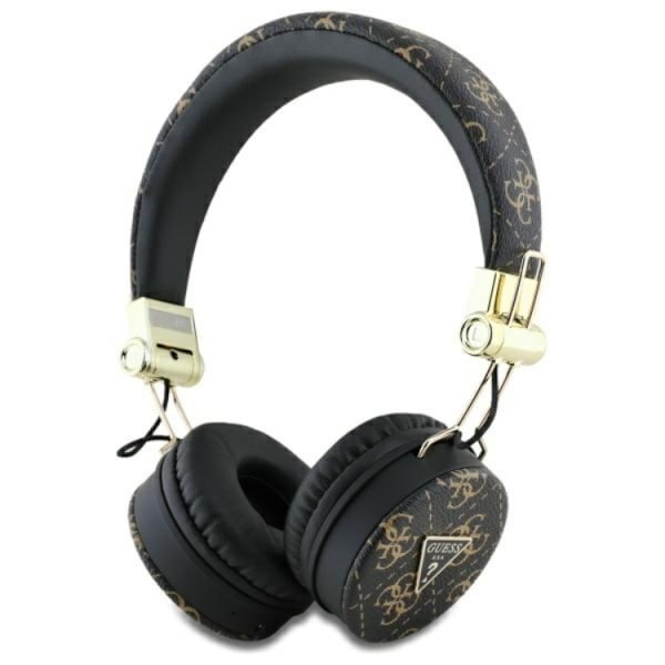 Guess Bluetooth On-Ear ENC Hörlurar 4G Triangle Round Shape Black