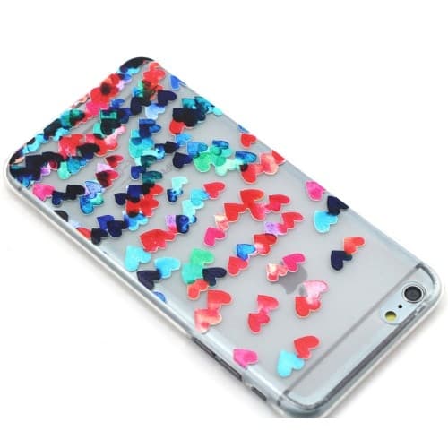 Flexicase Cover til Apple iPhone 6(S) Plus - Hjerter Mönster