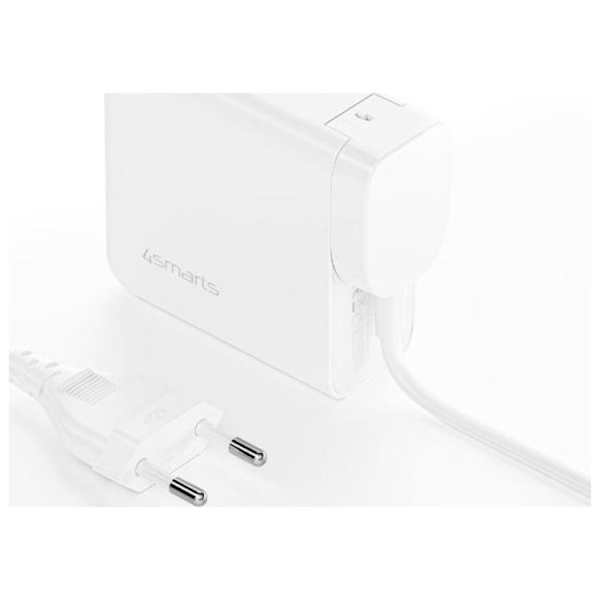 4smarts Snabbladdare 100W 3xUSB-C 1xUSB-A Flex Pro - Vit Vit