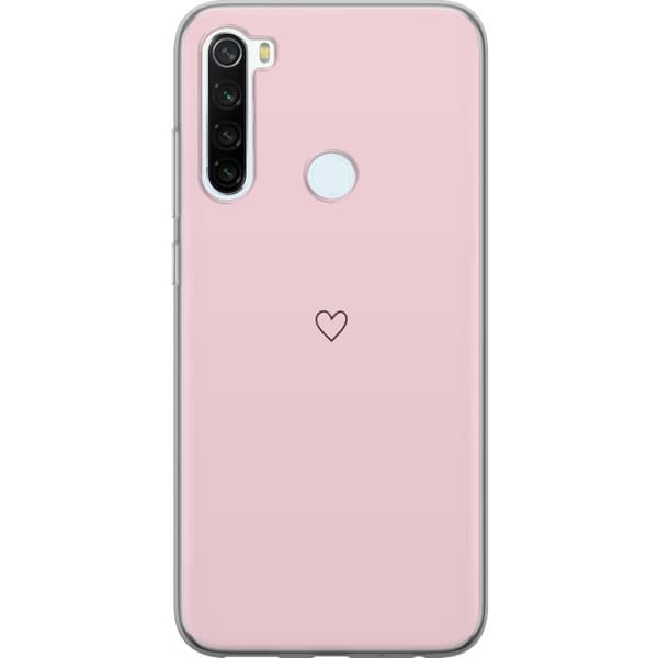 Telefontaske til Xiaomi Redmi Note 8 med lille hjerte