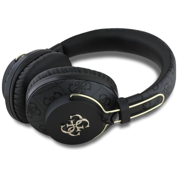 Guess Over-Ear Høretelefoner Bluetooth ENC Metal 4G Logo - Sort Svart