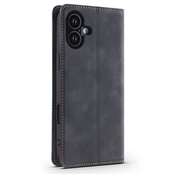 FORWENW iPhone 17 Plånboksfodral Konstläder - Svart