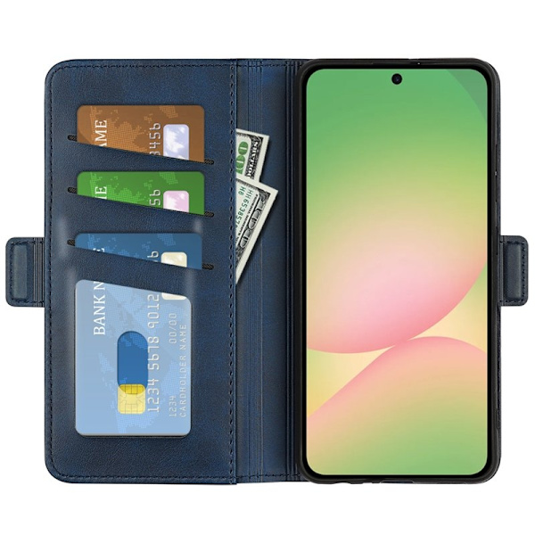 Samsung Galaxy A57 Plånboksfodral Konstläder - Blå
