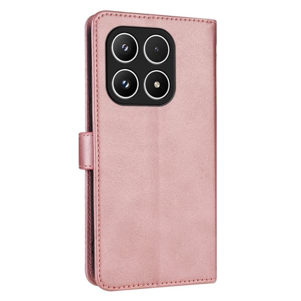 AZNS Xiaomi 17 Plånboksfodral Konstläder - Roséguld