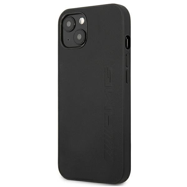Mercedes AMG Skal iPhone 13 Mini Läder Hot Stamped - Svart Svart
