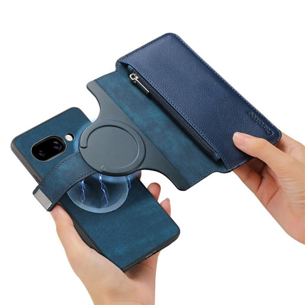 CASENEO Google Pixel 9a Plånboksfodral MW-02 Konstläder - Blå